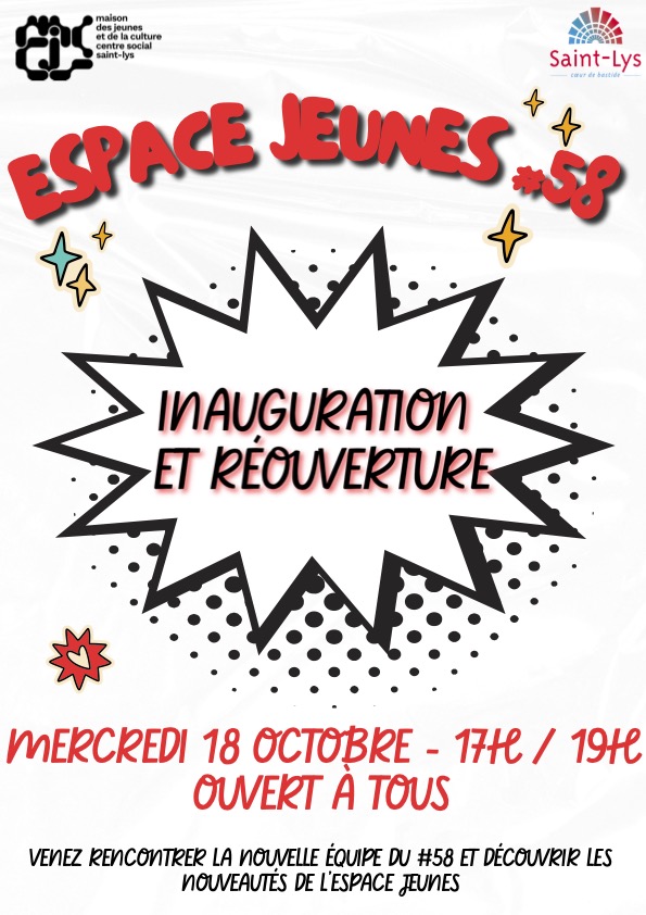 Mjccs Saint Lys Réouverture And Inauguration De Lespace Jeunes 58